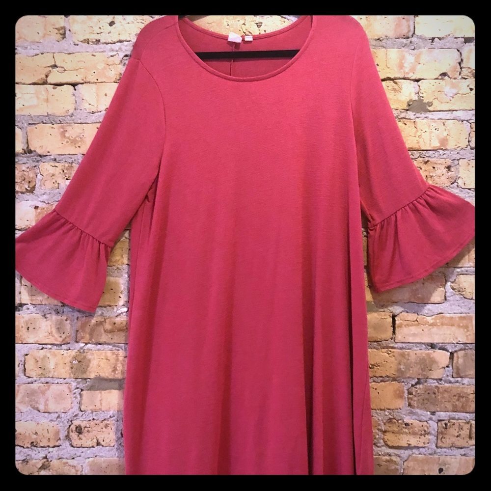 GAP Dress with Flare Sleeves-Boho Style